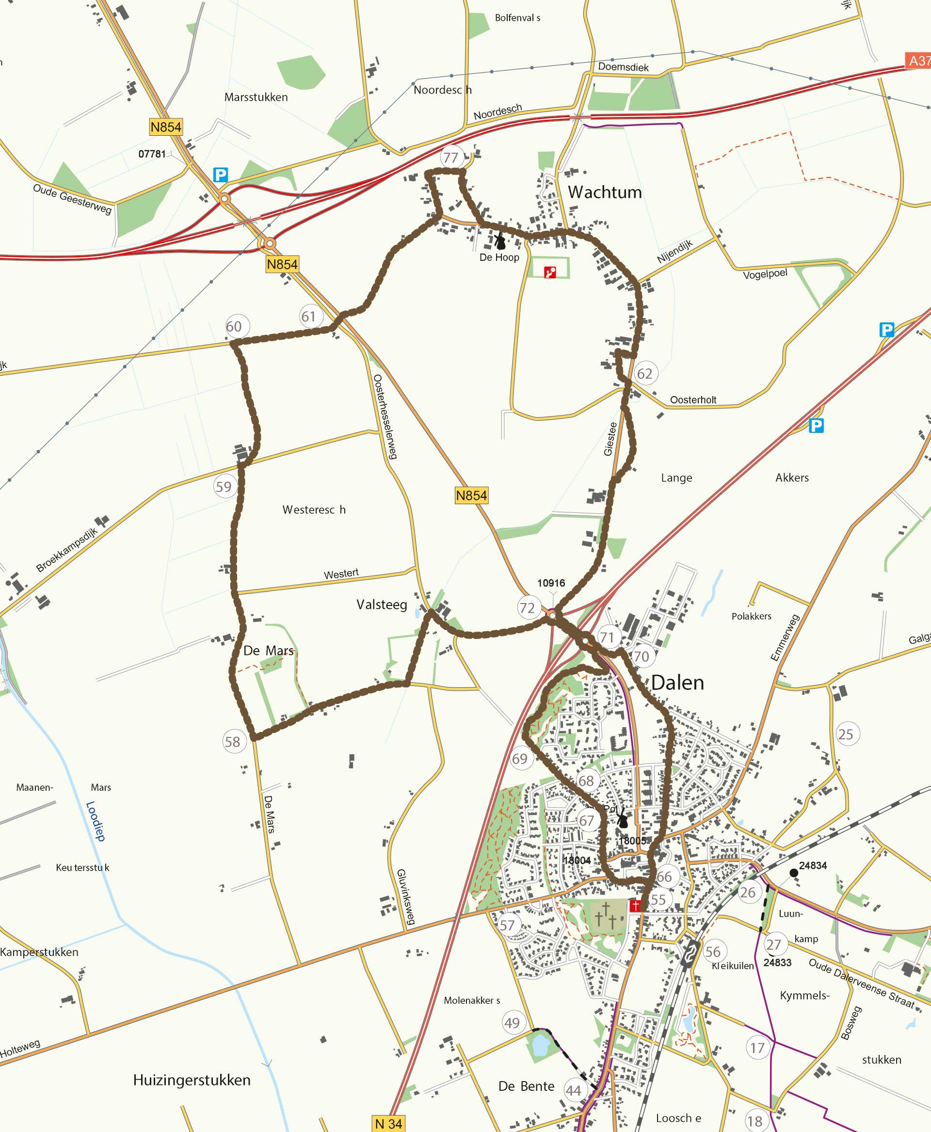 Route Wachtum - Landbouw en boerderijen
